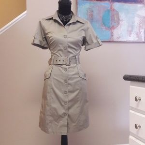 The Limited/ Khaki/ Button Up/ Dress